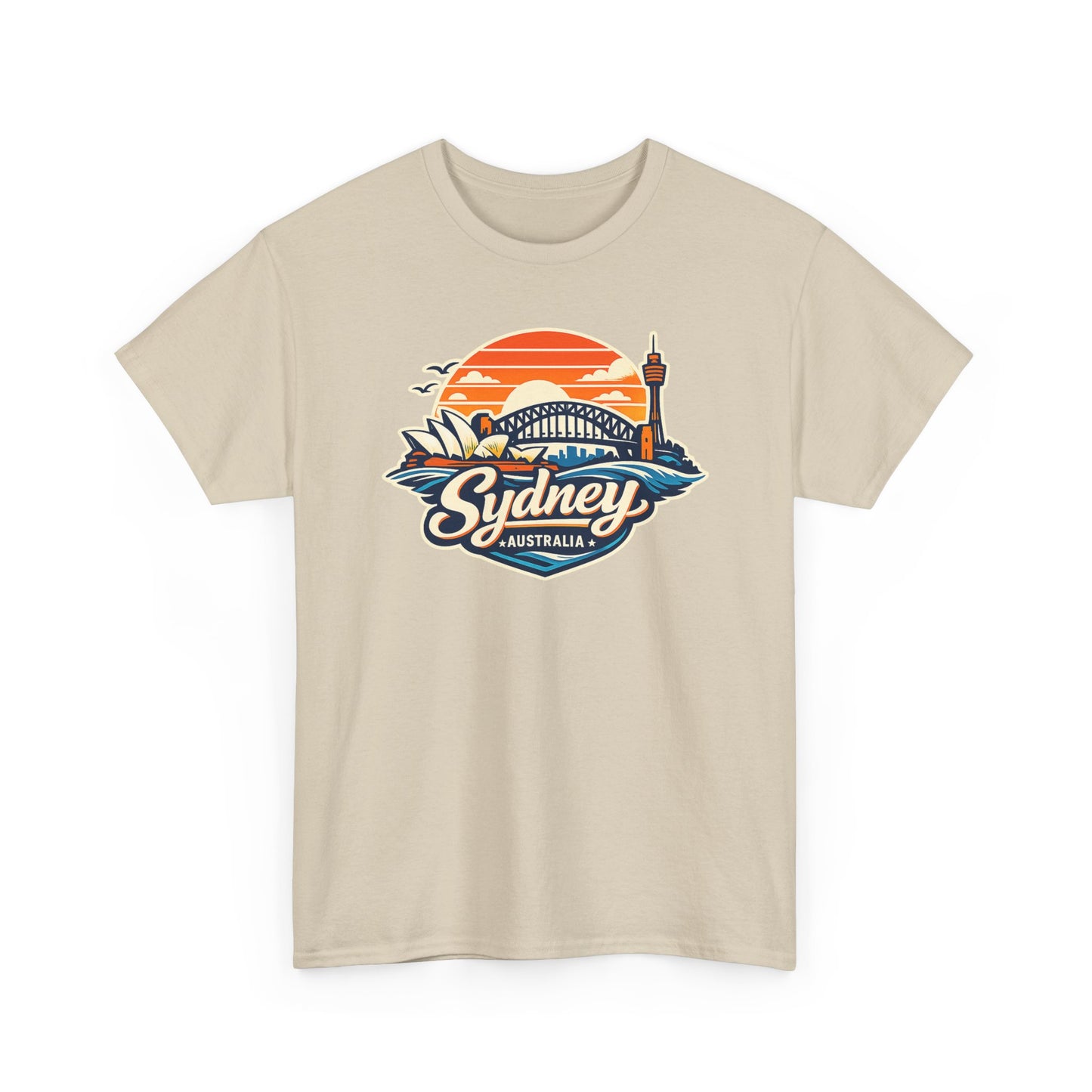 Sydney Australia Sunset Tee — Vintage Coastal Travel T‑Shirt
