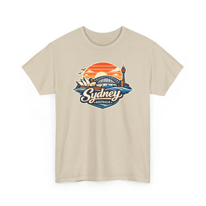 Sydney Australia Sunset Tee — Vintage Coastal Travel T‑Shirt