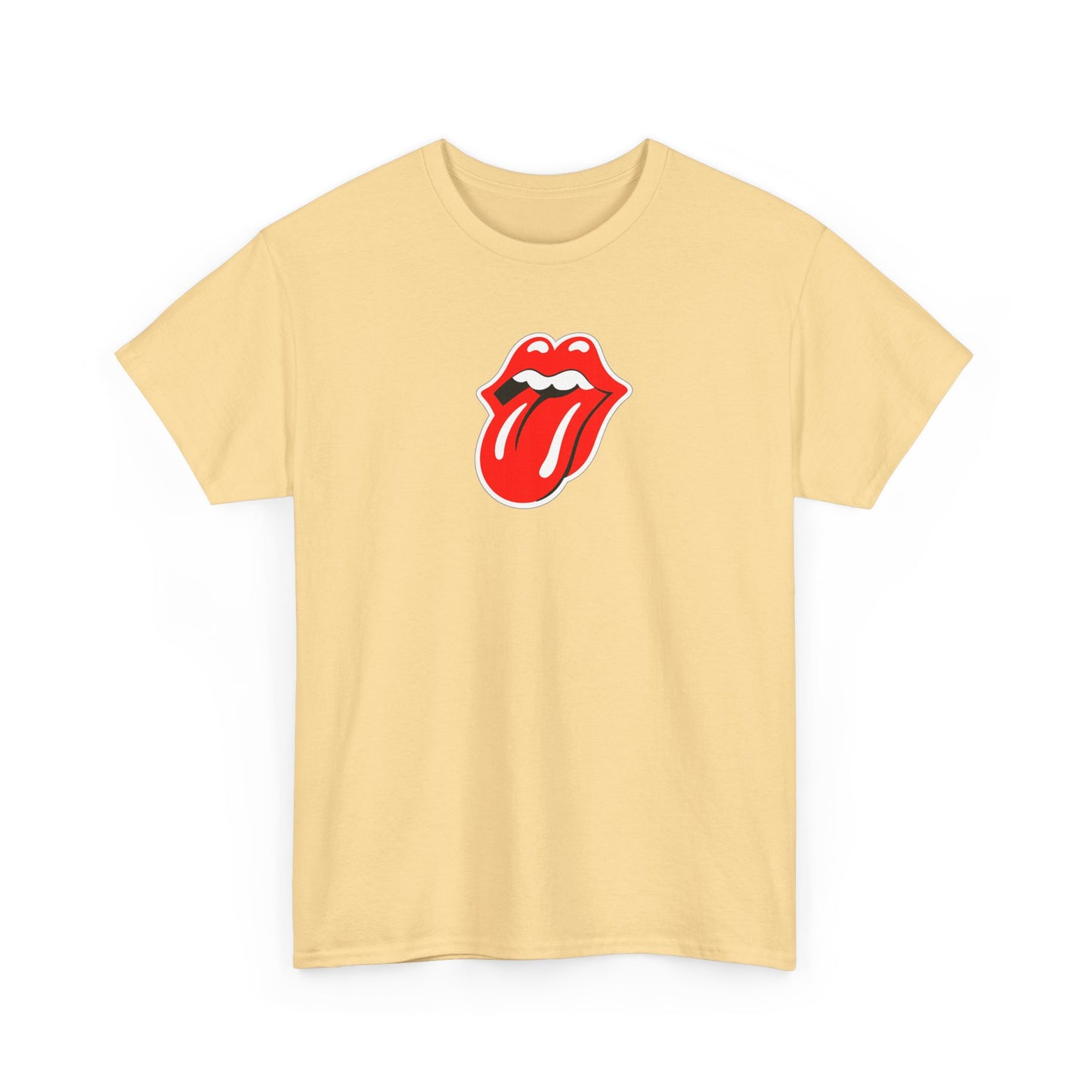 Rock Retro Red Tongue and Lips Graphic Tee