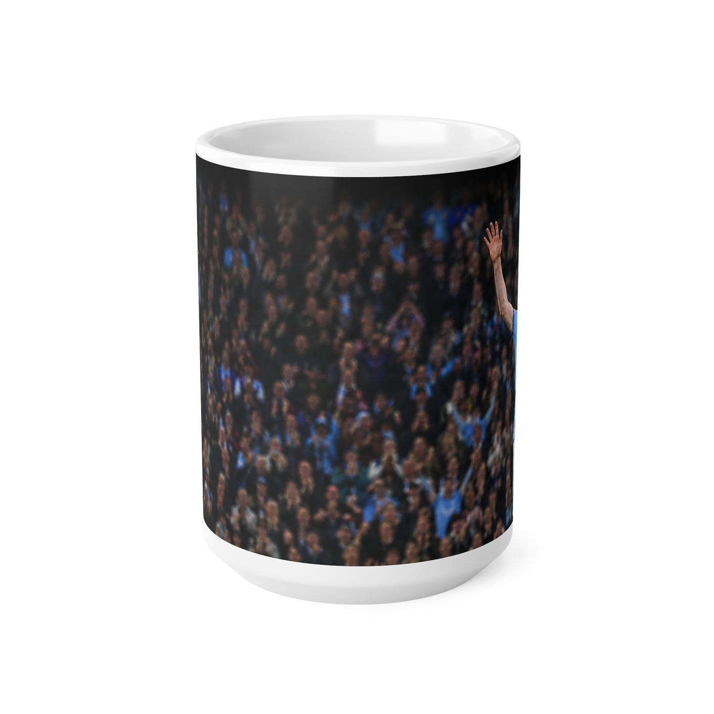 Kevin De Bruyne Farewell Manchester City Ceramic Coffee Mug — Energetic Stadium Photo, 11oz & 15oz