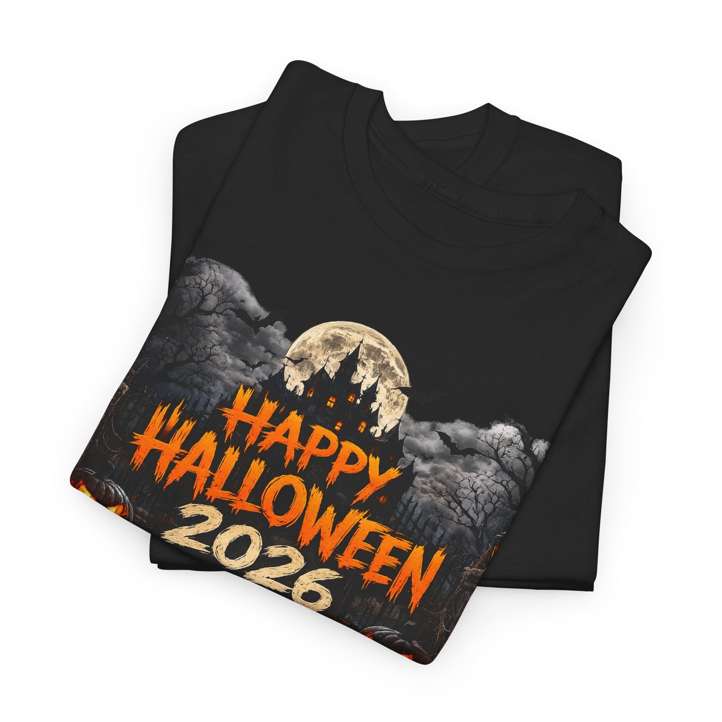 Halloween 2026 Tee — Horror Movie Villains Pumpkin Graphic T-Shirt
