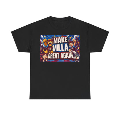 Aston VIlla Make Villa Great Again T-Shirt — Funny Political Parody Tee