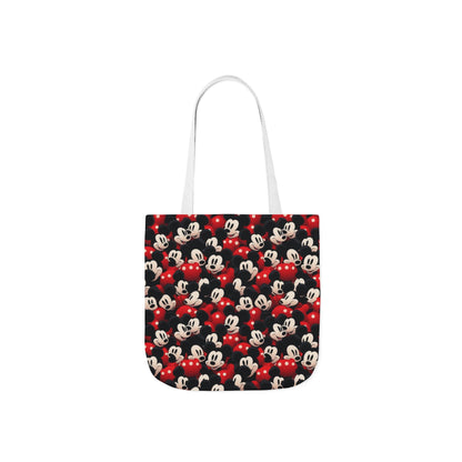 Mickey Mouse Canvas Tote — Retro Cartoon Character Allover Print