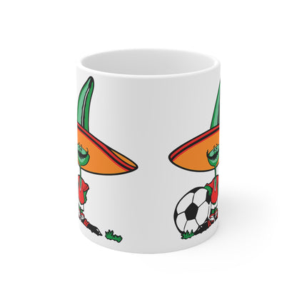 Mexico 86 Soccer Sombrero Mug — Funny Mexican Soccer Coffee Cup (11oz & 15oz)