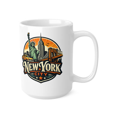 New York City Ceramic Coffee Cups, 11oz, 15oz