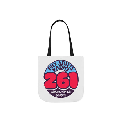 Tote Bag — Retro 'Piccadilly Radio 261' Vintage Logo Canvas Tote