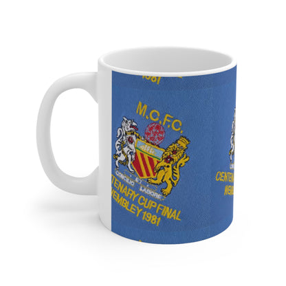 1981 Centenary Cup Final Mug — M.C.F.C. Commemorative Ceramic Coffee Cup (11oz & 15oz)