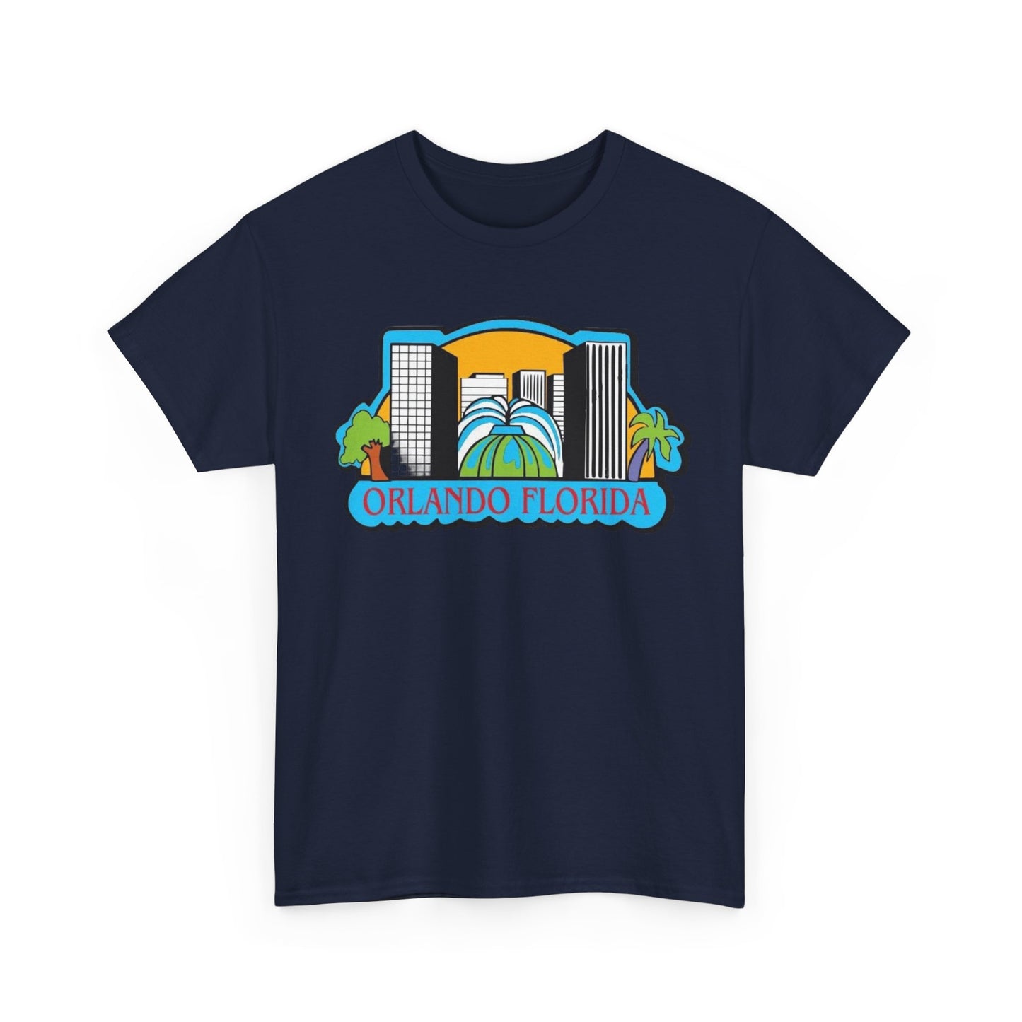 Orlando Florida Retro Skyline T-Shirt