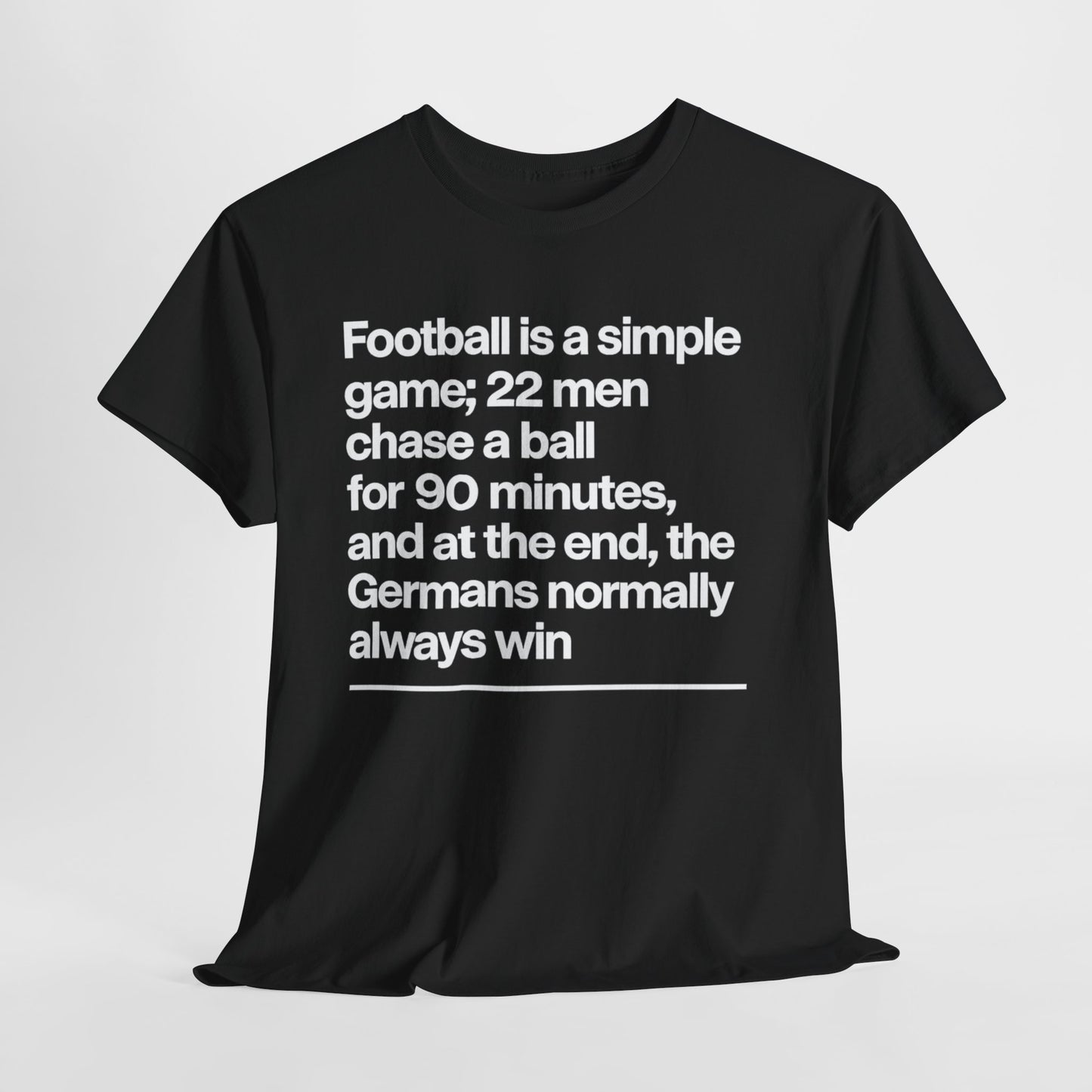 Funny Quote T-Shirt — 'Football is a simple game...' Graphic Tee