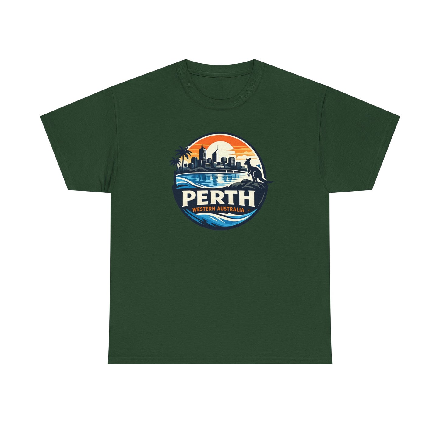 Perth Sunset Graphic Tee — Western Australia Beach Skyline T-Shirt