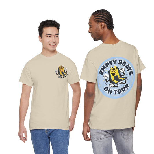 Manchester City T‑Shirt — "Empty Seats On Tour" Cartoon Seat Graphic Tee