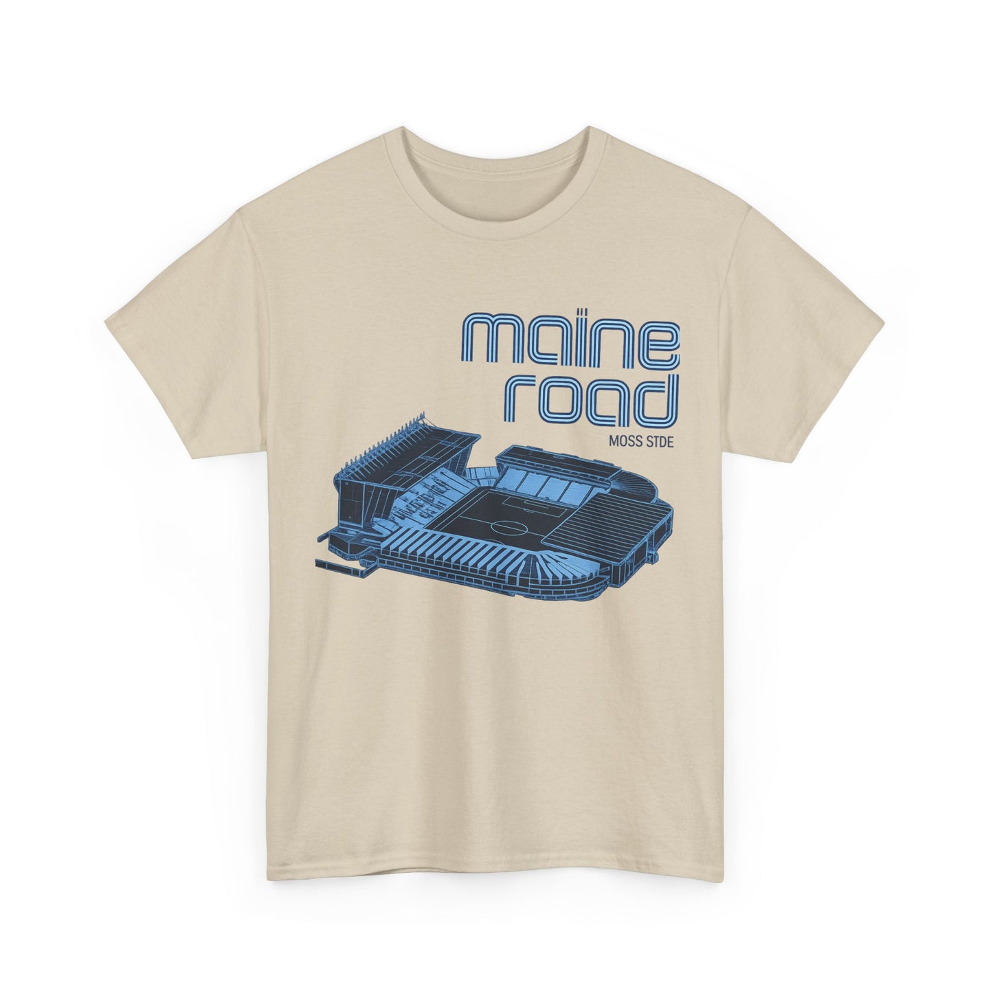 Maine Road Retro Stadium Tee — Vintage Football Arena Graphic Shirt
