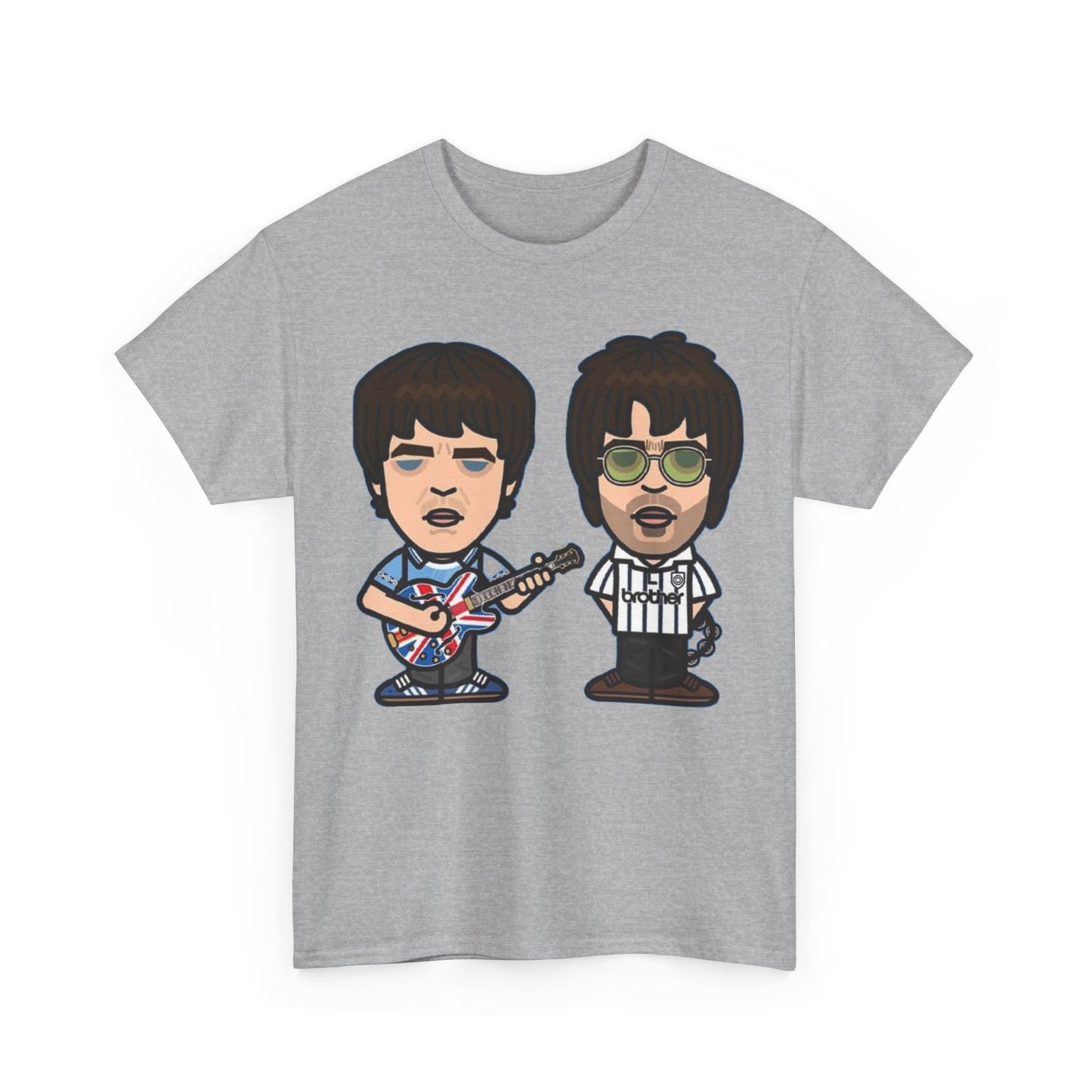 Oasis Noel & Liam Cartoon Rock Duo T-Shirt
