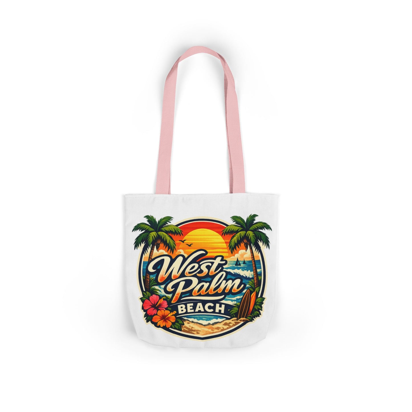 West Palm Beach Vintage Sunset Tote