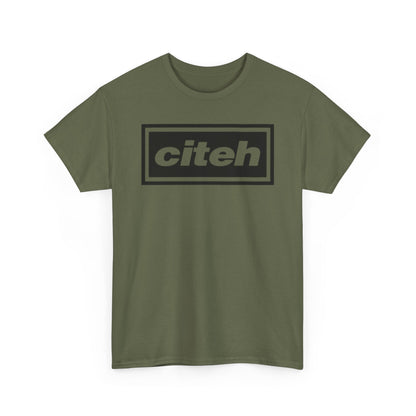 Manchester City Citeh Logo Tee — Minimalist Black Box Graphic T-Shirt