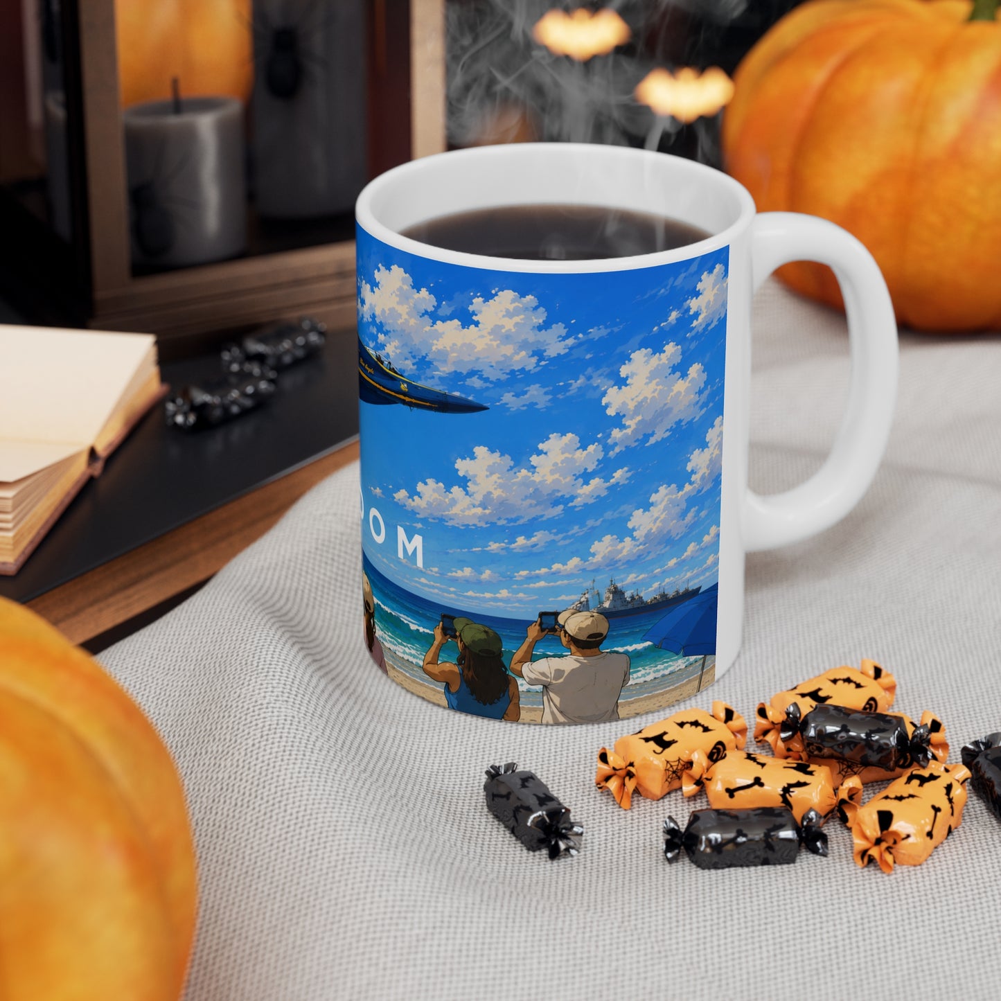 Freedom Airshow Mug — US Navy Blue Angels Ceramic Coffee Cup (11oz & 15oz)