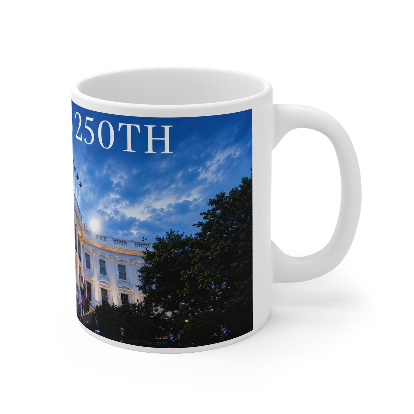 America's 250th White House Ceramic Coffee Mug – 11oz & 15oz