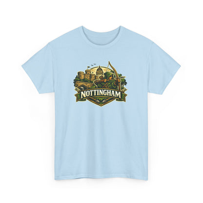 Nottingham Vintage Crest T-Shirt — Robin Hood Castle Travel Tee