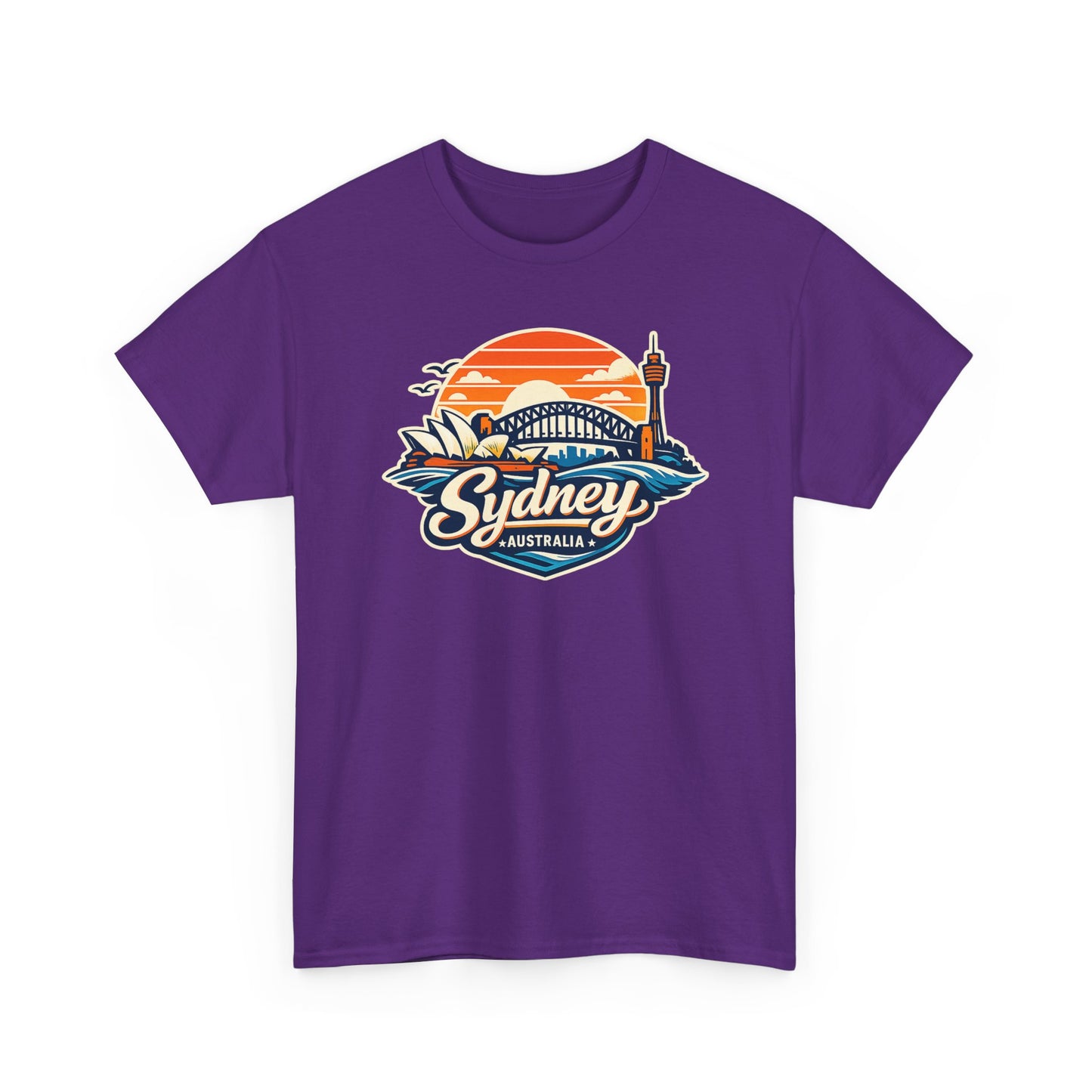 Sydney Australia Sunset Tee — Vintage Coastal Travel T‑Shirt