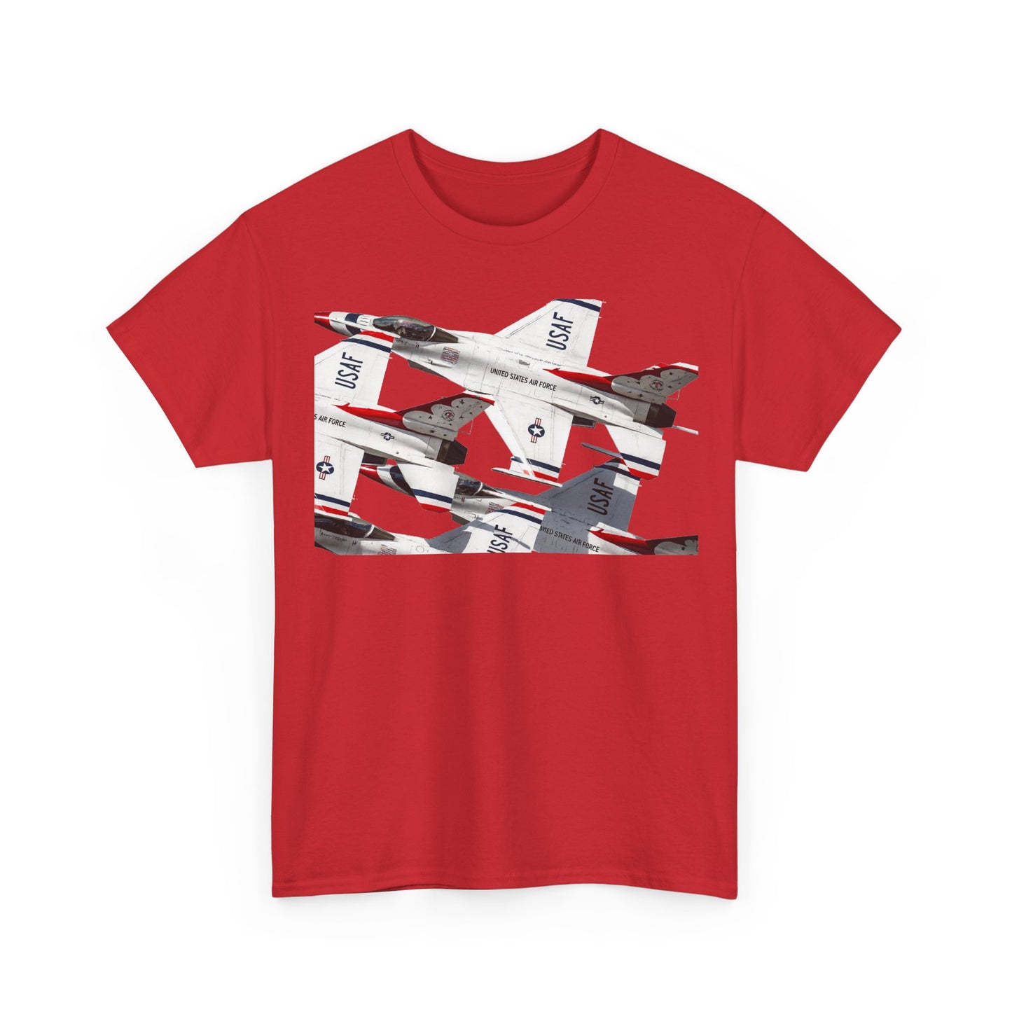 Thunderbirds Jet Formation T‑Shirt — Military Aviation Fighter Jets Tee