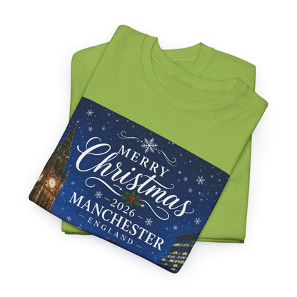 Manchester Christmas Tee — Merry Christmas 2026 Holiday T‑Shirt