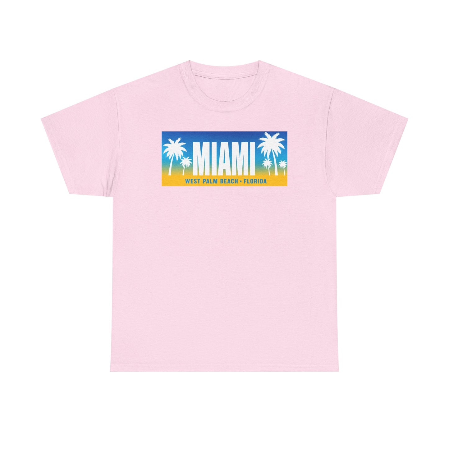 Miami West Palm Beach Vintage Tee — "MIAMI" Beach Palm Trees T‑Shirt