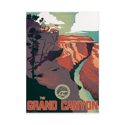 Grand Canyon Retro Travel Poster - Rolled Poster