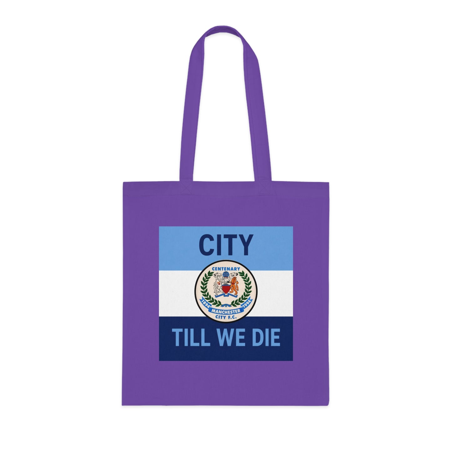 City Till We Die Cotton Tote - Football Fan Flag Tote Bag