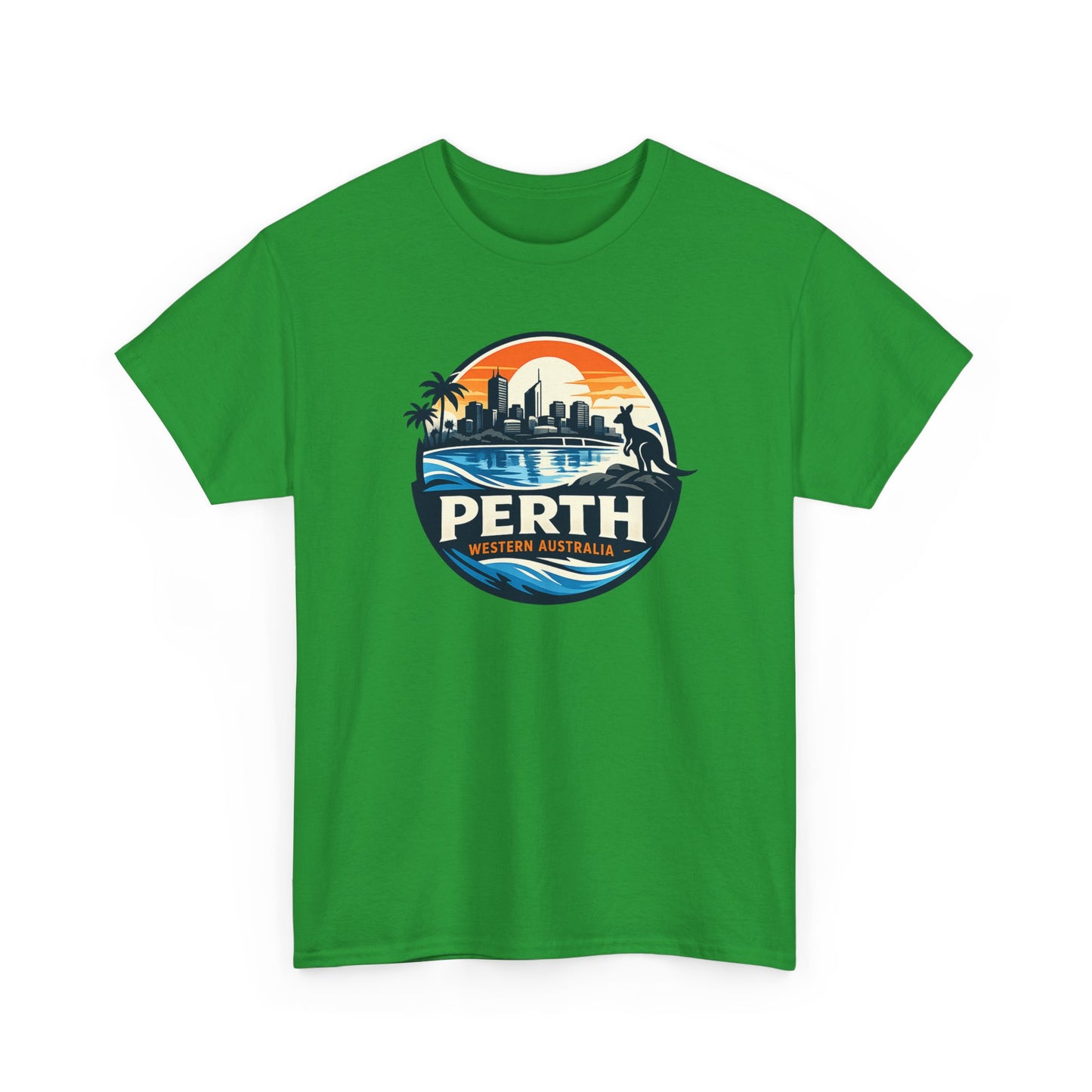 Perth Sunset Graphic Tee — Western Australia Beach Skyline T-Shirt