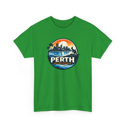 Perth Sunset Graphic Tee — Western Australia Beach Skyline T-Shirt