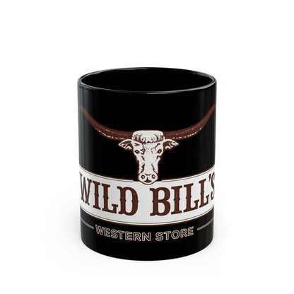 Wild Bill's Western Store Black Coffee Mug (11oz & 15oz)