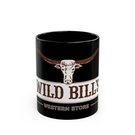 Wild Bill's Western Store Black Coffee Mug (11oz & 15oz)