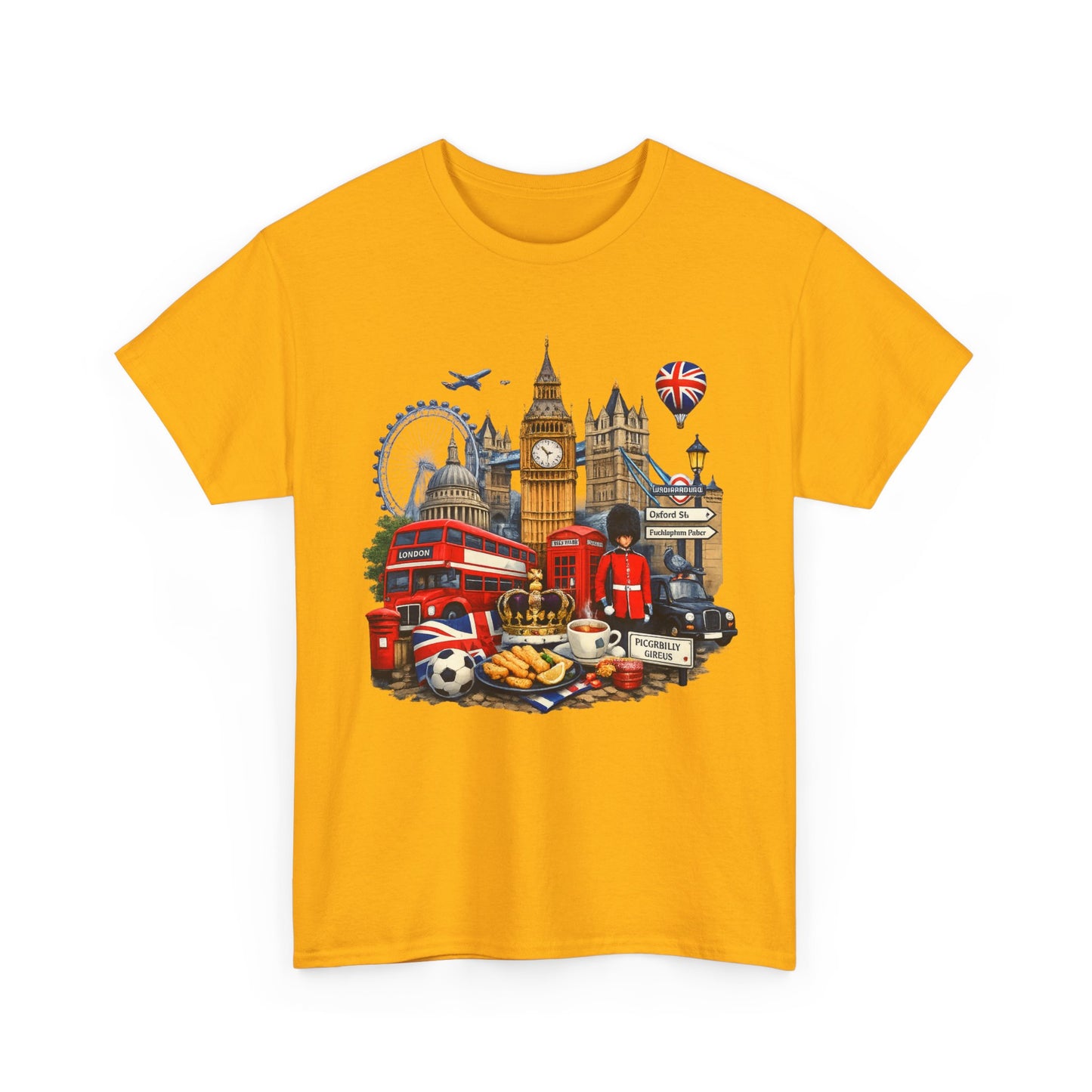 London Landmarks T‑Shirt — British Icons Collage Tee