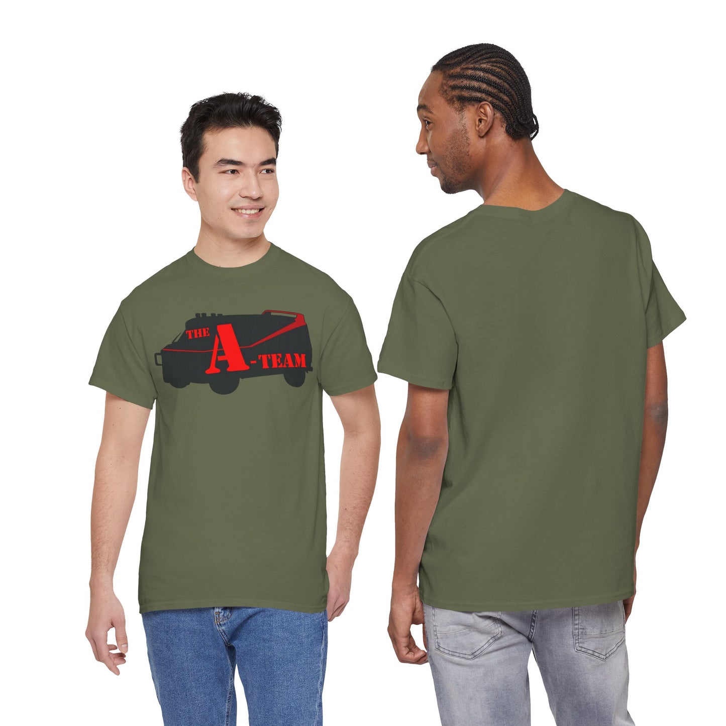 A-Team Van Graphic Tee — Retro Action TV Logo T-Shirt