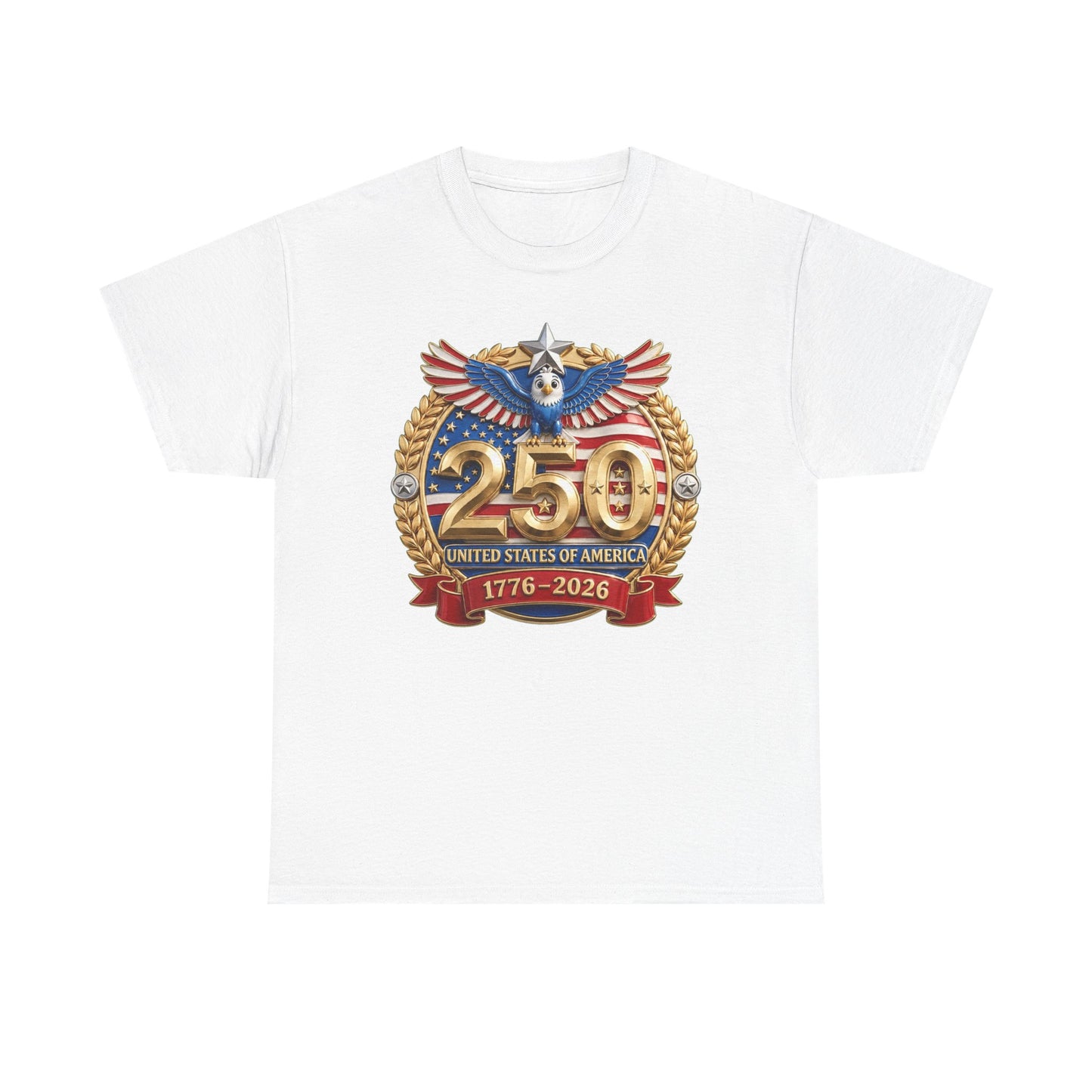 250th USA Anniversary T-Shirt – 1776–2026 Patriotic Eagle Emblem Tee