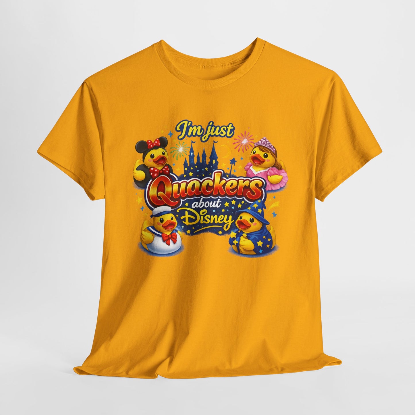 Quackers About Disney Rubber Duck Tee — "I'm Just Quackers About Disney" Graphic T-Shirt