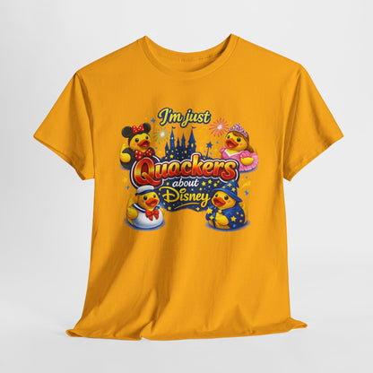 Quackers About Disney Rubber Duck Tee — "I'm Just Quackers About Disney" Graphic T-Shirt