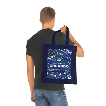 Orlando Souvenir Tote Bag – "Welcome to Orlando" City Beautiful Cotton Shopper