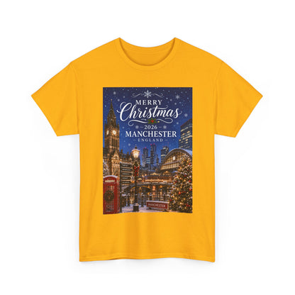 Manchester Christmas Tee — Merry Christmas 2026 Holiday T‑Shirt
