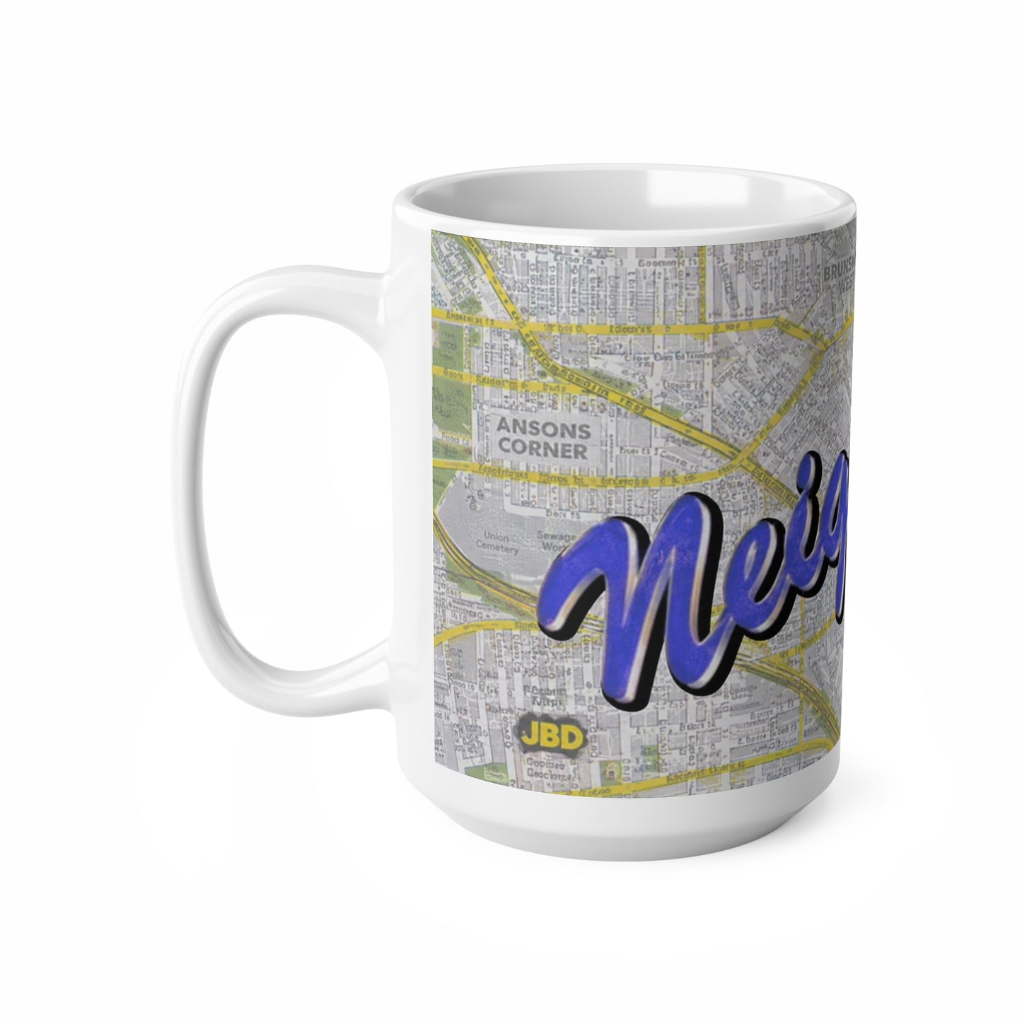 Neighbours Classic TV Soap  Map Ceramic Mug – Personalized City Map Coffee Cup (11oz/15oz)