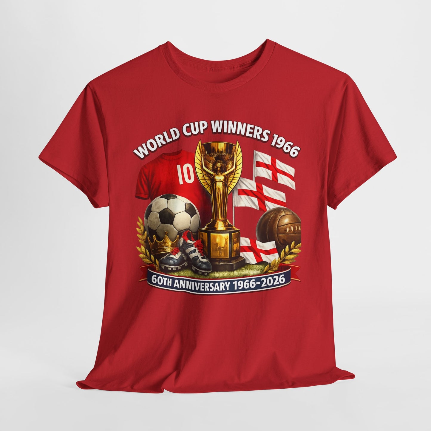 1966 World Cup Winners T‑Shirt — 60th Anniversary England Football Tribute