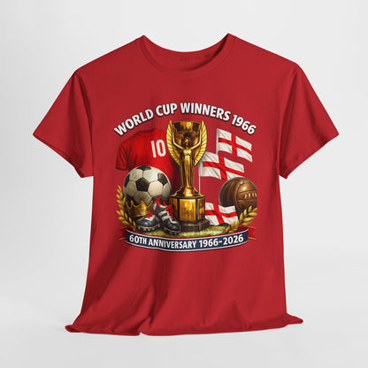 1966 World Cup Winners T‑Shirt — 60th Anniversary England Football Tribute