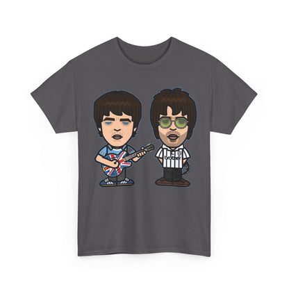 Oasis Noel & Liam Cartoon Rock Duo T-Shirt