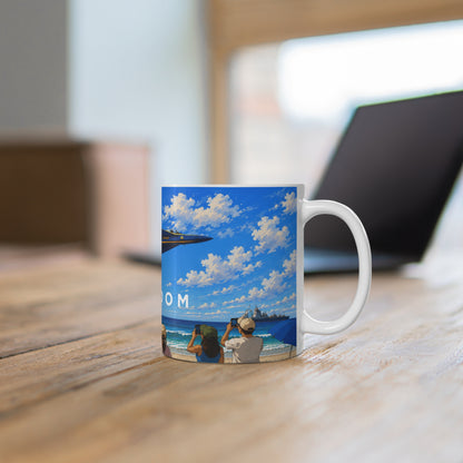 Freedom Airshow Mug — US Navy Blue Angels Ceramic Coffee Cup (11oz & 15oz)