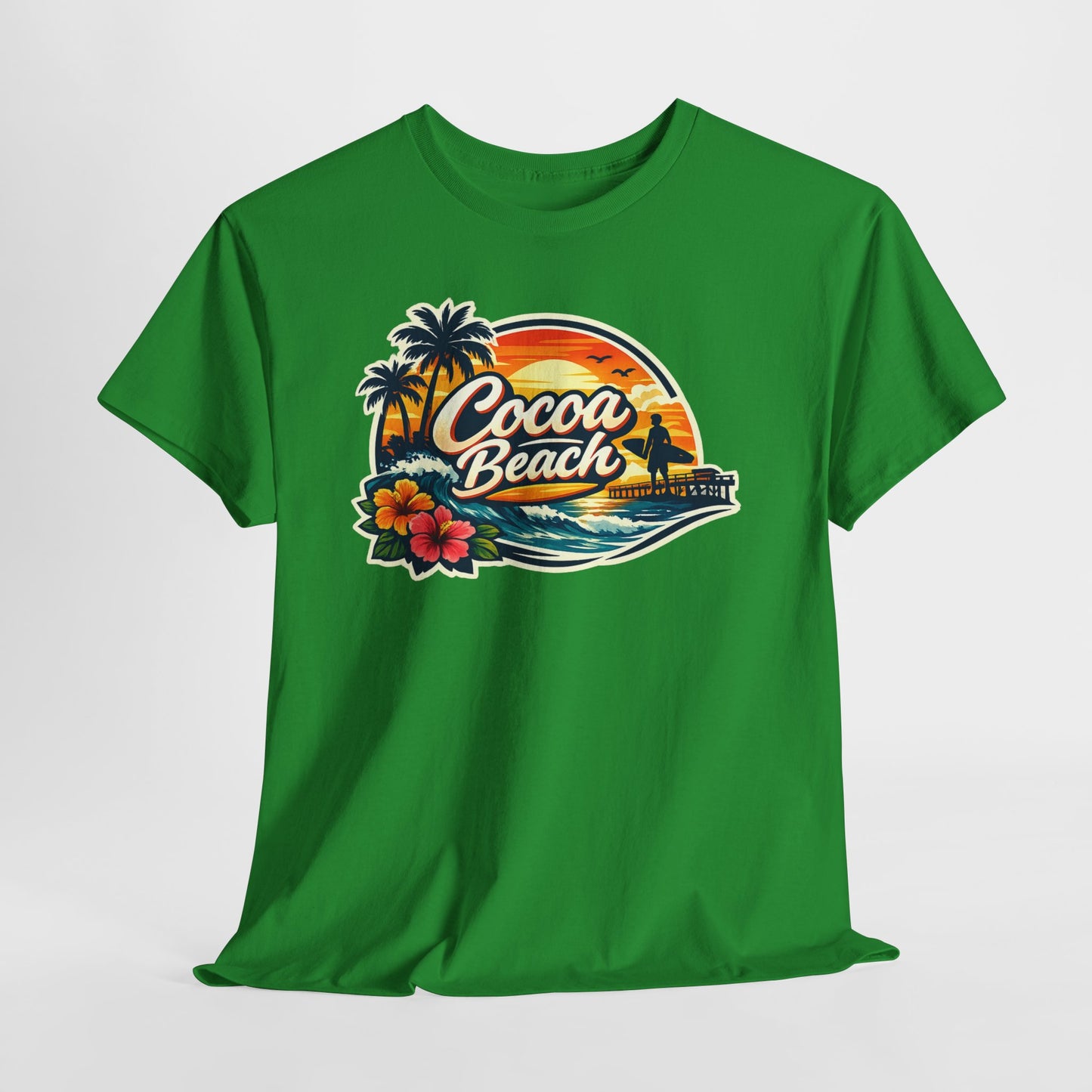 Cocoa Beach Vintage Sunset T-Shirt