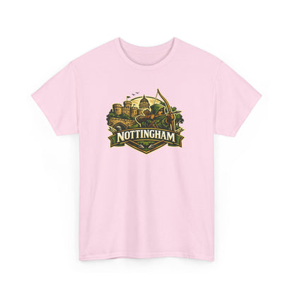 Nottingham Vintage Crest T-Shirt — Robin Hood Castle Travel Tee