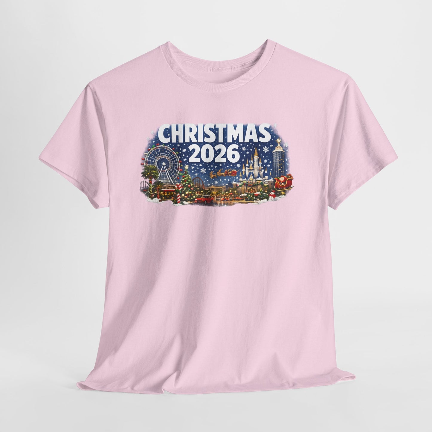 Christmas 2026 Holiday Tee — Festive Winter Village Graphic T-Shirt
