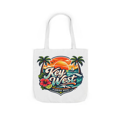 Key West Sunset Canvas Tote