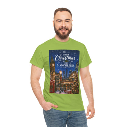Manchester Christmas Tee — Merry Christmas 2026 Holiday T‑Shirt