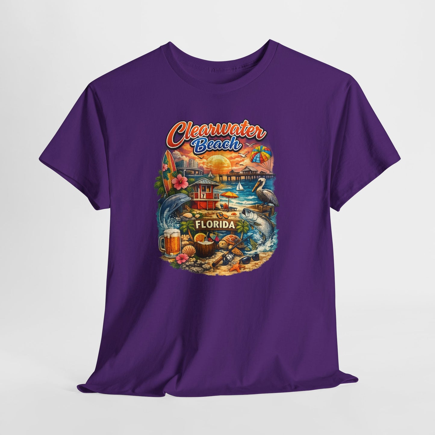Clearwater Beach Florida Vintage Vacation T-Shirt